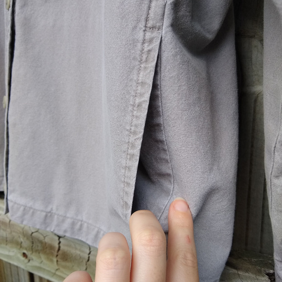 Eileen Fisher Grey Button Front Midweight Jacket - Picture 4 of 7